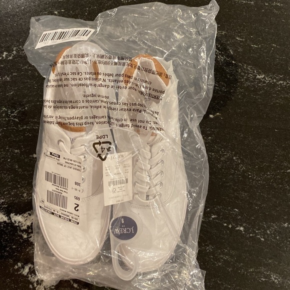 J. Crew White Canvas Lace-up Sneakers Size 9 M NWT Brand New!! - Picture 6 of 9